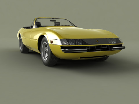 Ferrari 365 GTS-4 Daytona Plexiglass Model 3D