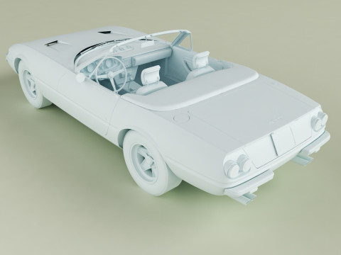 Ferrari 365 GTS-4 Daytona Plexiglass Model 3D