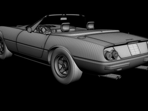 Ferrari 365 GTS-4 Daytona Plexiglass Model 3D