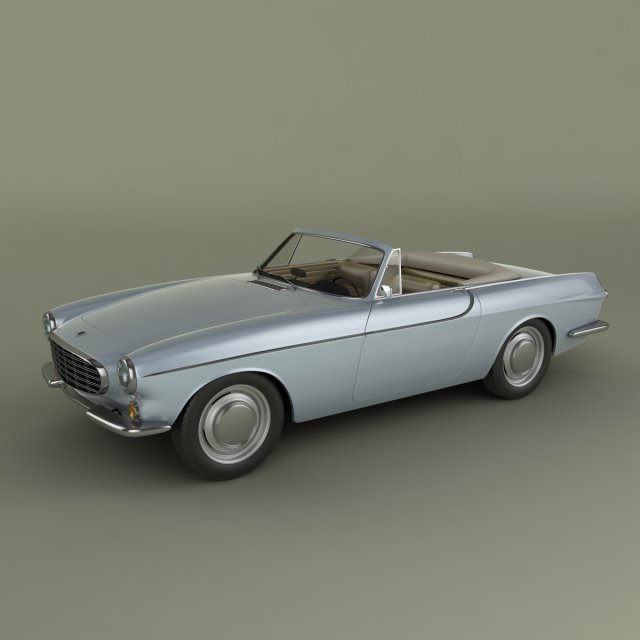 volvo p1800 convertible 3Dモデル .c4d .max .obj .3ds .fbx .stl .blend 