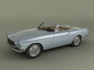 volvo p1800 convertible 3D Model