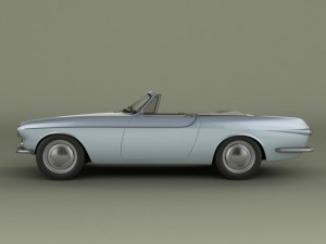 volvo p1800 convertible 3Dモデル