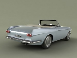 volvo p1800 convertible 3Dモデル