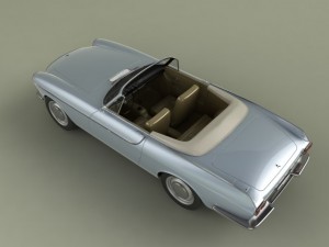 volvo p1800 convertible 3Dモデル