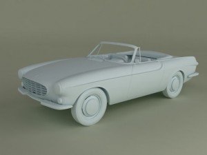 volvo p1800 convertible 3Dモデル