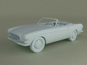 volvo p1800 convertible 3D Model
