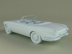 volvo p1800 convertible 3Dモデル