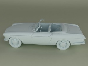 volvo p1800 convertible 3Dモデル