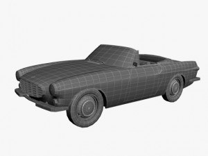 volvo p1800 convertible 3Dモデル