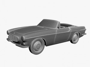 volvo p1800 convertible 3D Model
