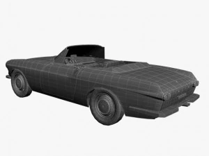 volvo p1800 convertible 3D Model