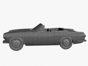 volvo p1800 convertible 3Dモデル