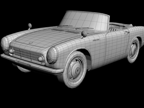 Honda S500 3D-Modell