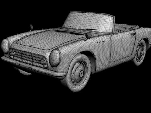 Honda S500 3D-Modell