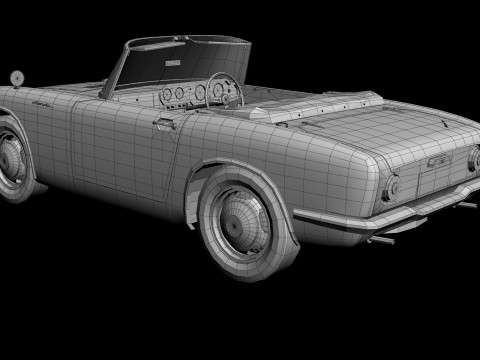 Honda S500 3D-Modell