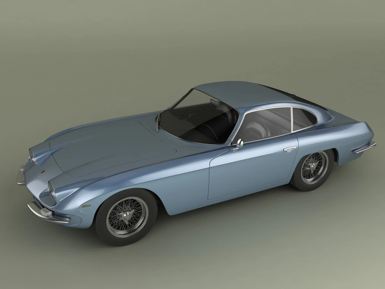 lamborghini 350 gt 3D Model .c4d .max .obj .3ds .fbx .stl .blend