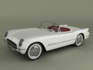chevrolet corvette 1953 3D Model