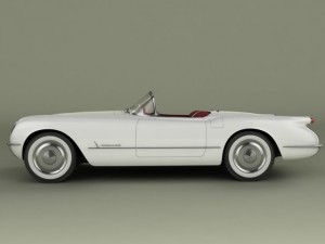 chevrolet corvette 1953 Model 3D
