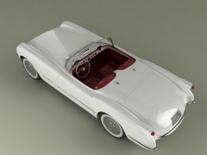 chevrolet corvette 1953 Model 3D