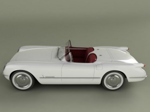 chevrolet corvette 1953 Model 3D