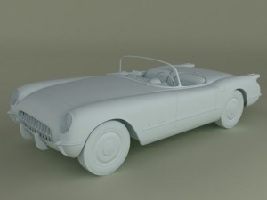 chevrolet corvette 1953 Model 3D