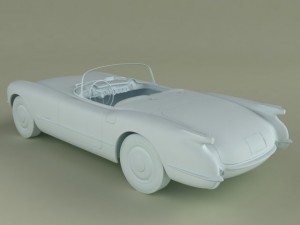 chevrolet corvette 1953 Model 3D