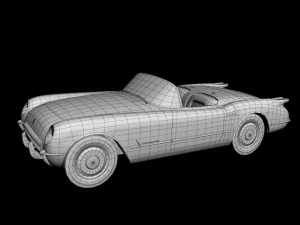 chevrolet corvette 1953 3D Model