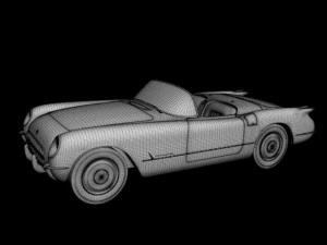 chevrolet corvette 1953 3D Model