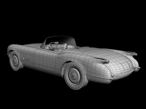chevrolet corvette 1953 Model 3D