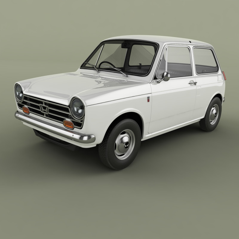 Honda N360 3D मॉडल .c4d .max .obj .3ds .fbx .stl .blend 