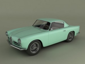 alfa romeo 1900 css 3D Model