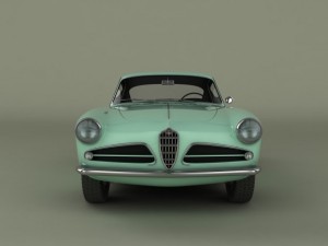 alfa romeo 1900 css 3D Model