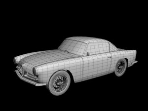 alfa romeo 1900 css 3D Model