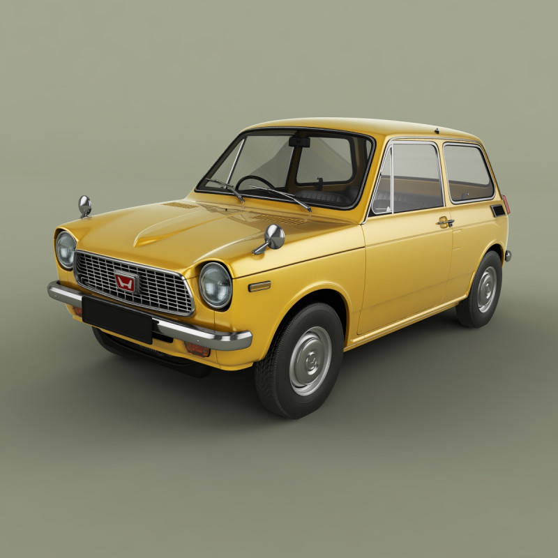 Honda NIII600 3D Модель .c4d .max .obj .3ds .fbx .stl .blend 