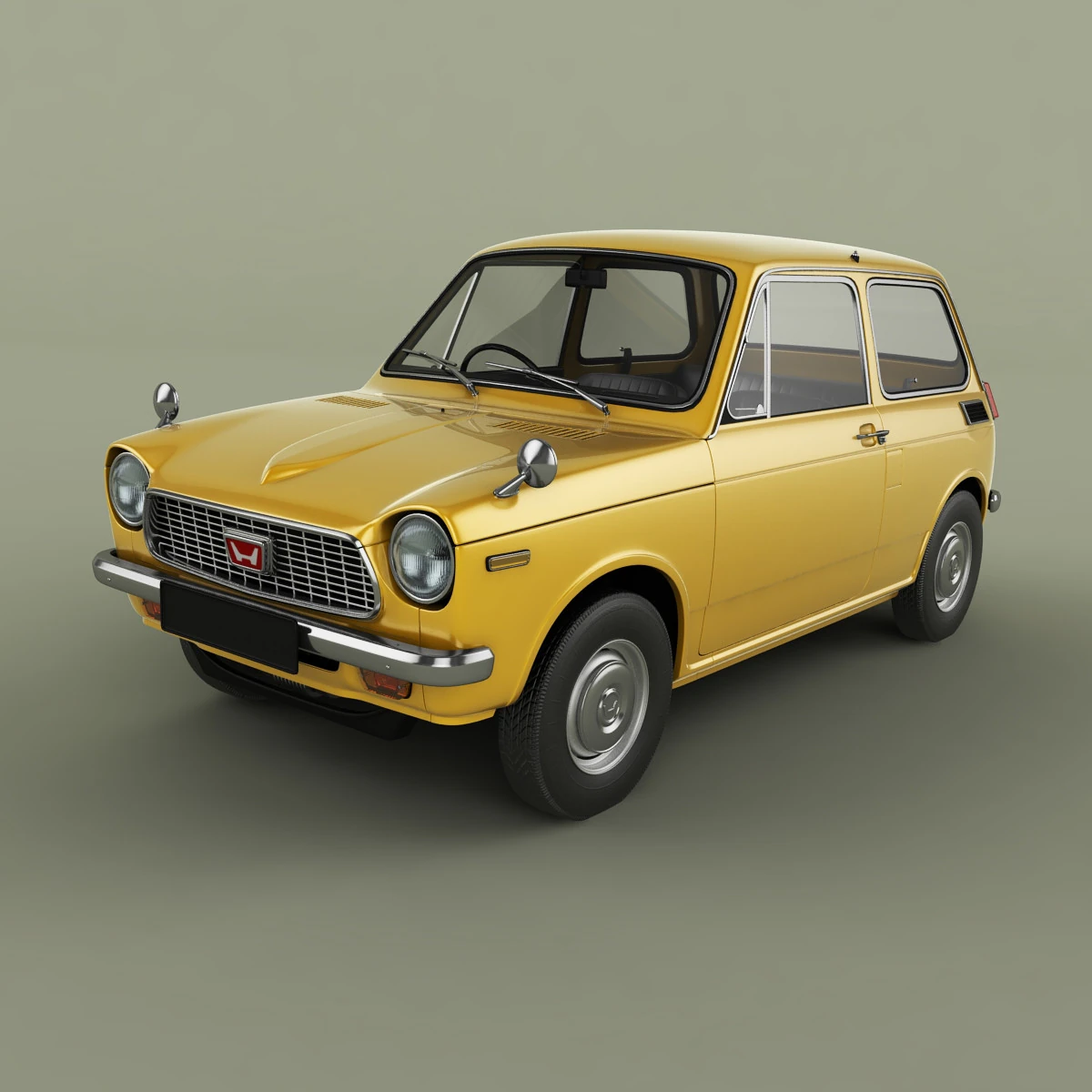 Honda NIII600 3D Model .c4d .max .obj .3ds .fbx .stl .blend