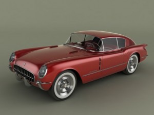 chevrolet corvette corvair concept Modelo 3D