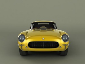 chevrolet corvette corvair custom 3D Model