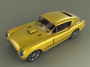 chevrolet corvette corvair custom 3D Model