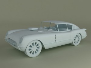 chevrolet corvette corvair custom 3D Model