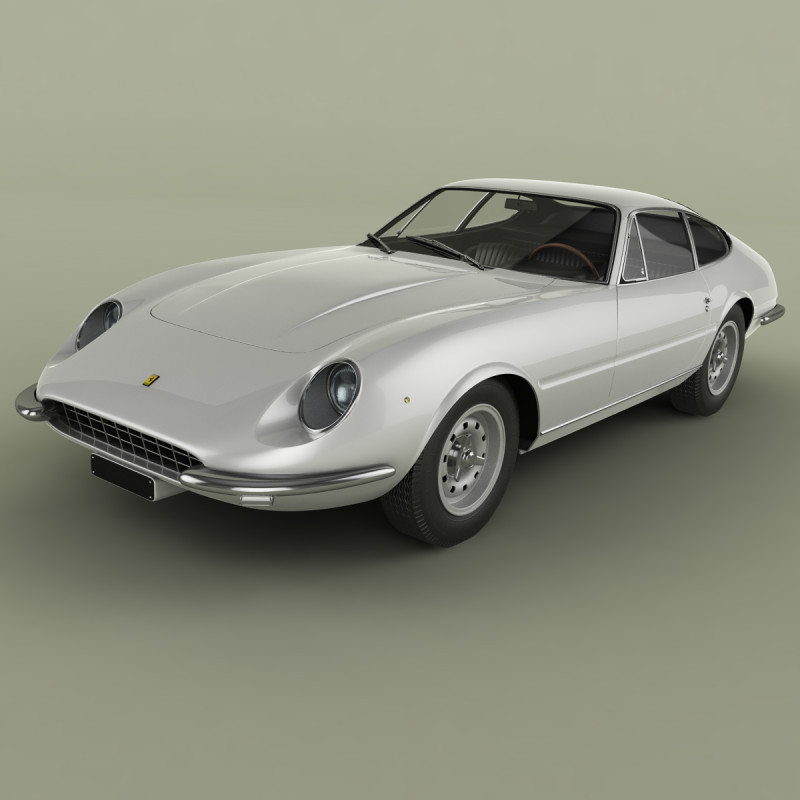 Ferrari 365 GTB-4 Daytona Prototype 3Dモデル .c4d .max .obj .3ds .fbx .stl .blend 