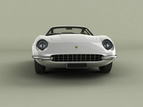 Ferrari 365 GTB-4 Daytona Prototype 3D Model