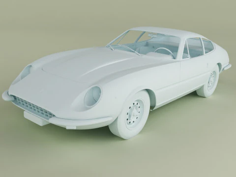 Ferrari 365 GTB-4 Daytona Prototype 3D Model
