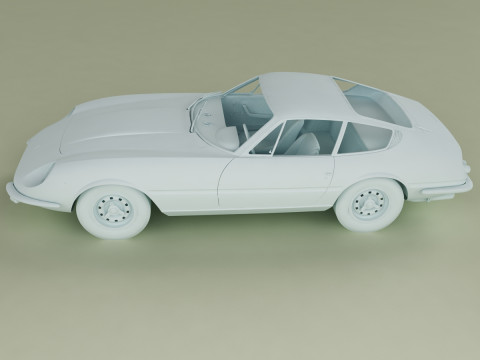 Ferrari 365 GTB-4 Daytona Prototype 3Dモデル
