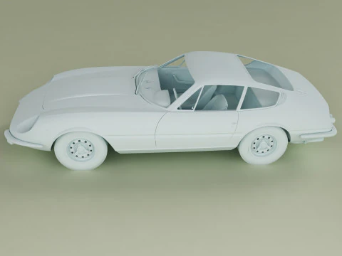 Ferrari 365 GTB-4 Daytona Prototype 3D Model