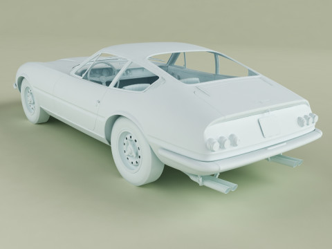 Ferrari 365 GTB-4 Daytona Prototype 3Dモデル