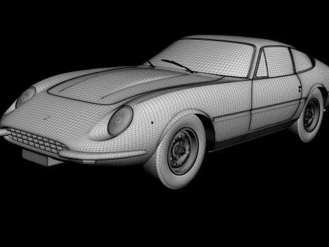 Ferrari 365 GTB-4 Daytona Prototype 3D Model