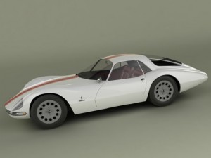 alfa romeo giulia 1600 tz2 pininfarina Modelo 3D