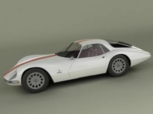alfa romeo giulia 1600 tz2 pininfarina 3D Model