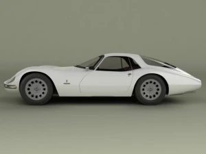alfa romeo giulia 1600 tz2 pininfarina 3D Model
