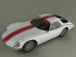 alfa romeo giulia 1600 tz2 pininfarina 3D Model